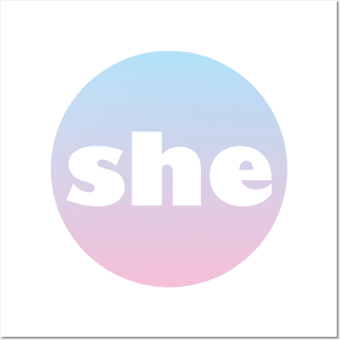 She - Pronoun Posters and Art